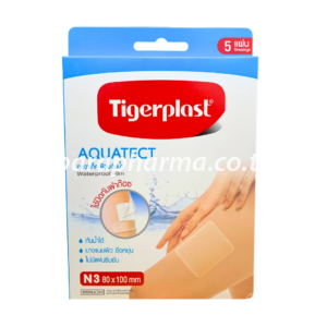 TIGERPLAST AQUATECT N3 80X100 mm 5'S  (ซื้อTGPครบ6กล่องแถมInnisorb ปิดแผล 1 ซอง)